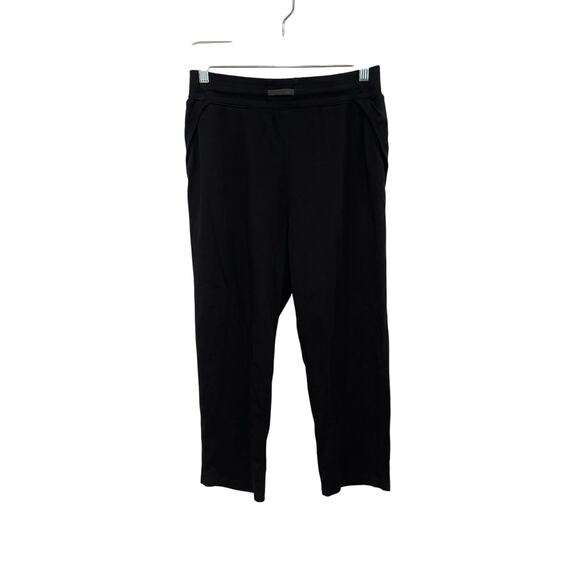 Lahgo Lunya Black Organic Pima Cotton Lounge Drawstring Pocket Pants S - Picture 1 of 4